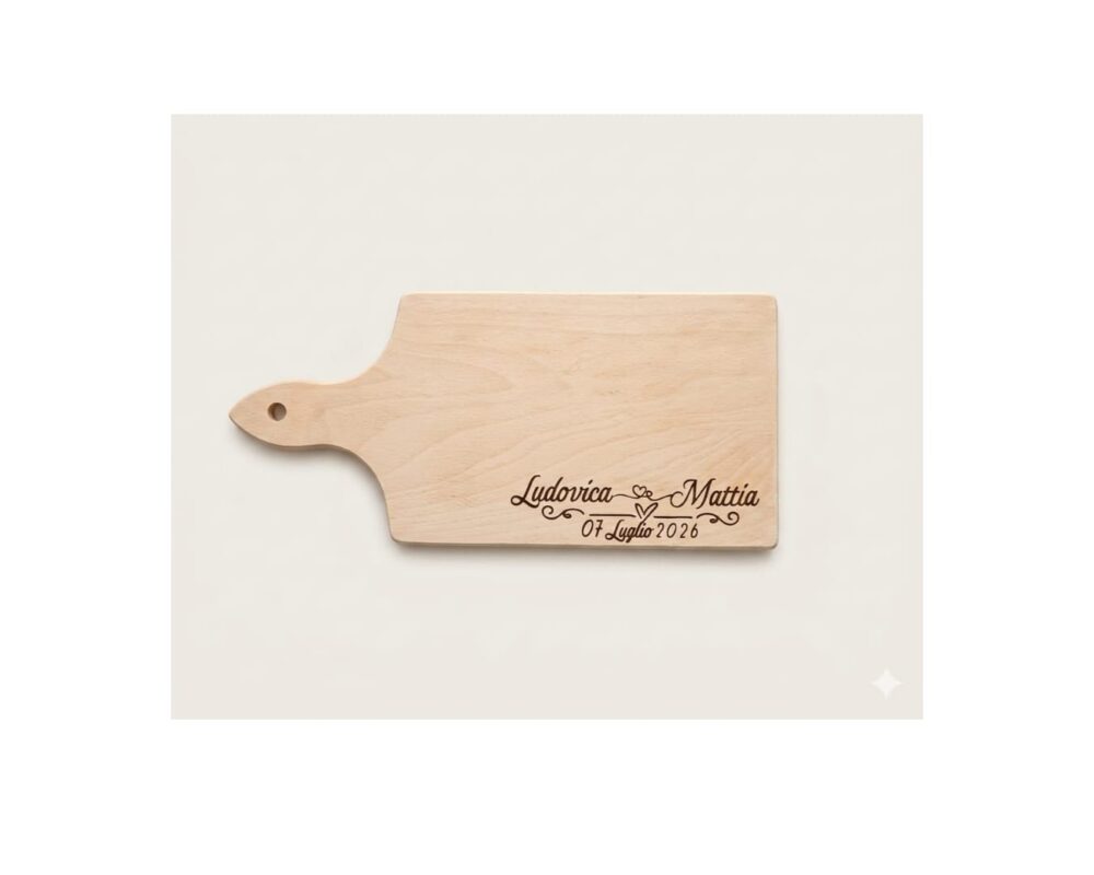 Bomboniere tagliere con personalizzazione