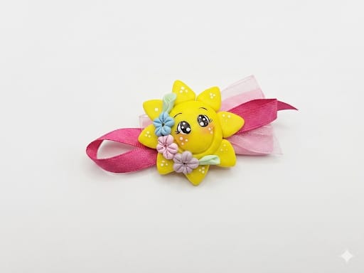 Bomboniera calamita sole in fimo